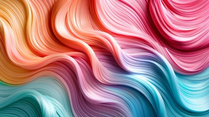 Obraz premium Embrace the vibrant colors of haircare products in your AI art creation.