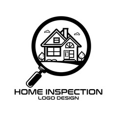 Home Inspection Vector Logo Design