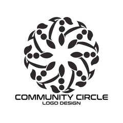 Community Circle Vector Logo Design