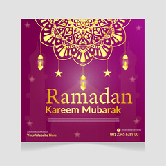 Ramadan instagram stories collection media post template