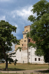 Fototapeta na wymiar Rebuilding of the ruin of Mansion in Breclav, Moravia, Czechia