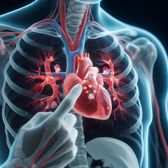 selective focus of ct chest or lung
