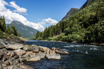 mountain river in the mountains