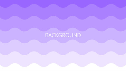 Violet and white wavy background. Abstract banner with gradient sinuous strokes. Blended pattern, undulating lines	
