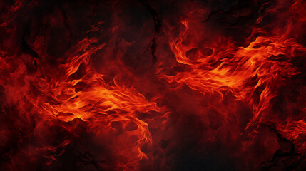 Fototapeta na wymiar Intense Fiery Abstract Flames