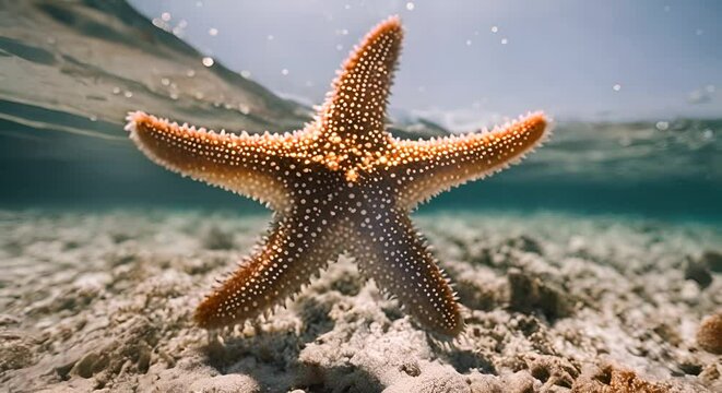 Starfish under the sea.