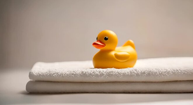 Yellow bathtub duck.