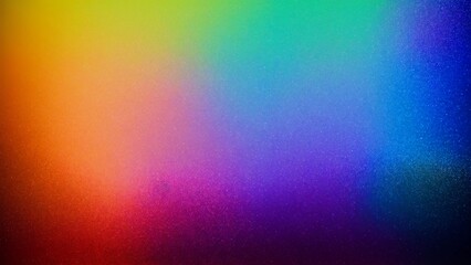 Gradient backdrop covered with colorful particles spanning the spectrum colors 