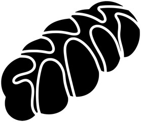 bakery illustration food silhouette bun logo brown icon homemade outline delicious slice sliced cake baguette pastry sourdough baked breakfast shape bread wheat melted for vector graphic background