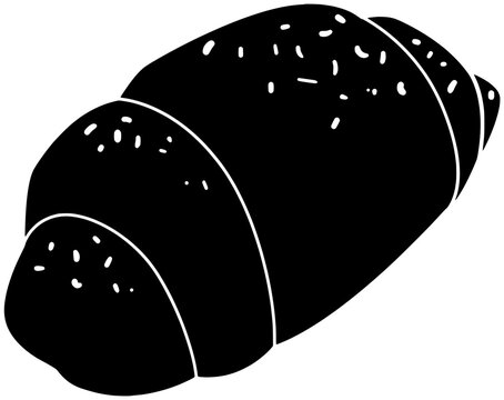 recommend clip art: food illustration croissant silhouette bakery logo passover icon eid outline al fitr mubarak Islam muslim jewis judaism hebrew pesach shape breakfast pastry dessert for vector graphic background