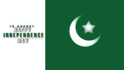 vector of Pakistan flag happy independence day 14 august post 