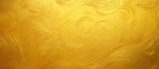 A close up of a swirling pattern on a yellow background resembling amber wood with tints of peach. The unique design looks like fur or an artistic flooring ingredient