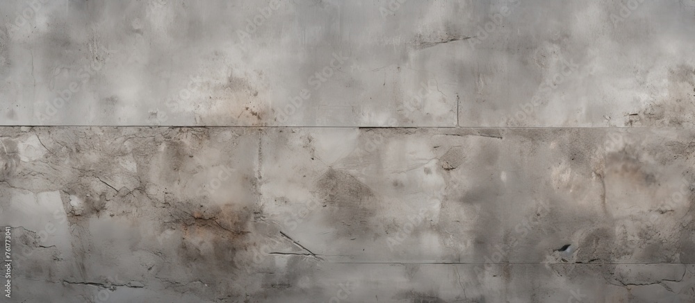 Poster a close up monochrome photograph of a textured concrete wall with various stains resembling a unique