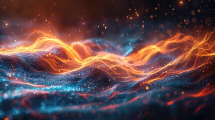 Vibrant Energy Flow: A Colorful Abstract Background for Dynamic Themes