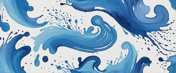blue paint blotch, watercolor brush stroke background design