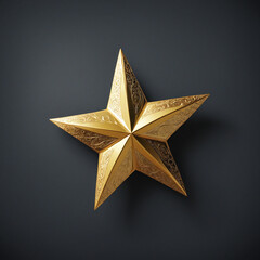 Obraz premium abstract gold star