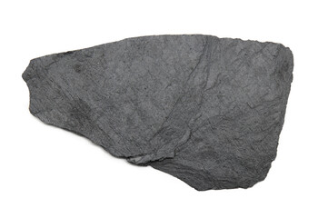 Piece of Slate isolated on white background