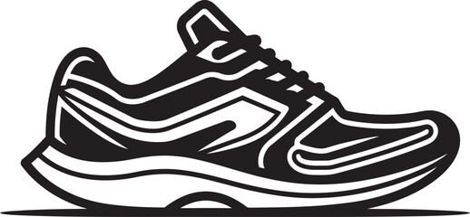SpeedForce Sprint Futuristic Shoe Icon Turbo Trek Vector Black Logo Design