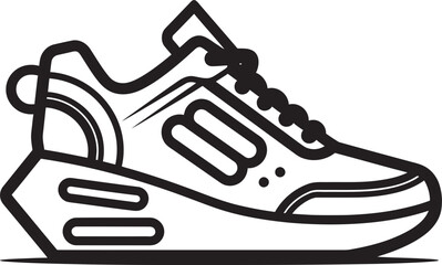 SpeedForce Sprint Futuristic Shoe Icon Turbo Trek Vector Black Logo Design