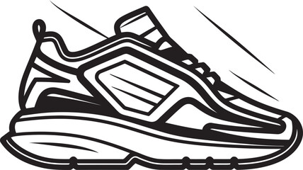 Fototapeta na wymiar AeroDash Black Logo Vector Infinity Pace Vector Futuristic Footwear Symbol