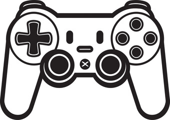 TechTwitch Emblem Black Logo Gaming ControlCraft Vector Black Logo Controller