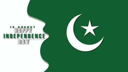 vector of Pakistan flag happy independence day 14 august post 
