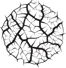 Obraz premium SketchCracks Hand Drawn Vector Logo LineArt Break Black Logo Design Icon