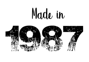 Made in year vintage design