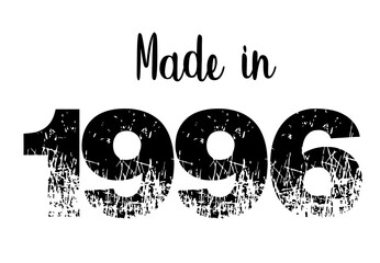 Made in year vintage design