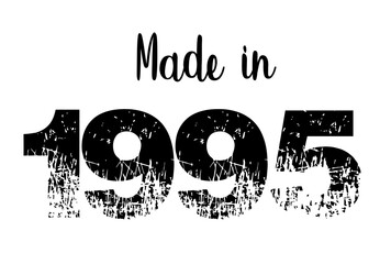 Made in year vintage design