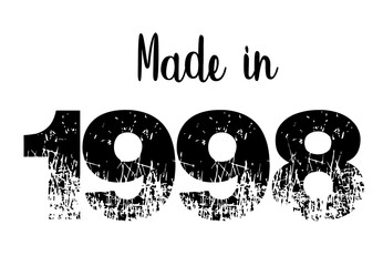 Made in year vintage design