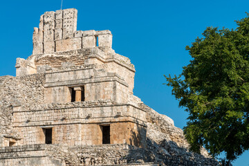 Antigua ciudad Maya de Edzná, en Campeche, México.