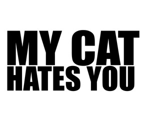 My cat hates you