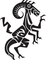 Kokopelli Chronicles Black Logo Design of Tribal Art Icon Desert Dances Vector Kokopelli Emblem in Black