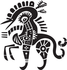 Kokopellis Legacy Black Logo Design of Tribal Art Icon Southwest Solos Vector Kokopelli Emblem in Black