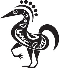 Mesa Minstrel Black Logo Design of Kokopelli Icon Kokopelli Rhythms Vector Emblem of Kokopelli in Black