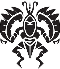 Kokopellis Journey Black Logo Design of Tribal Art Icon Spirit of the Southwest Vector Kokopelli Emblem in Black