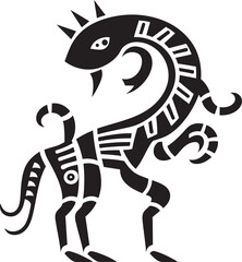 Kokopellis Journey Tribal Art Black Logo Design Icon Spirit of the Mesa Vector Kokopelli Emblem in Black