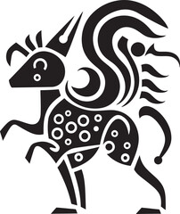 Kokopellis Serenade Black Logo Design of Tribal Art Icon Southwest Spirit Vector Kokopelli Emblem in Black