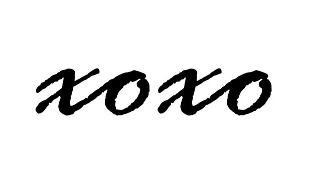 Xoxo text design