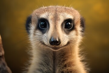 Fototapeta premium Sociable Meerkat animal. Cute desert nature. Generate Ai
