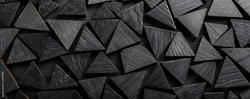Poster tangram black game box pattern.