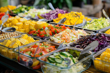 Colorful BBQ Spread