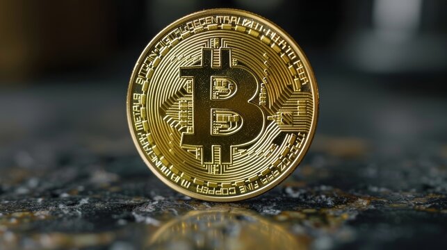 bitcoin logo digital gold currency finance