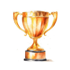 Fototapeta na wymiar Champion’s Gold Cup Painting