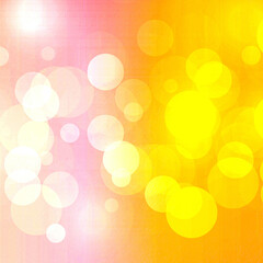 Yellow bokeh square background for banner, poster, ad, celebrations, and various design works