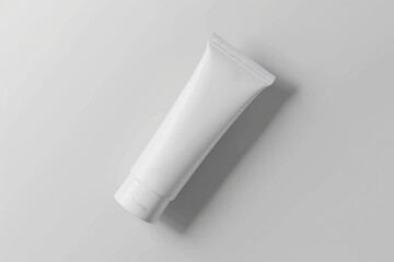 Blank White Ointment Tube Mockup for Skincare, Toothpaste, Cream, and Gel. Clear Packaging Design for Logo Branding and Presentation