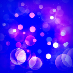 Blue bokeh square background for banner, poster, ad, celebrations, and various design works