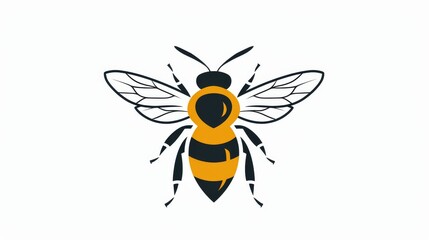 Honey bee logo concept