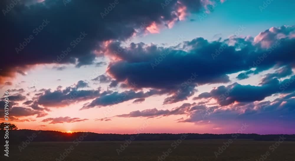 Poster the mesmerizing transformation of the sky as it transitions from day to night. explore the changing 